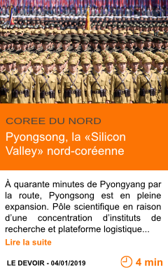 Economie pyongsong la silicon valley nord coreenne page001