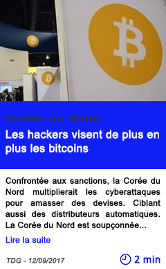 Technologie les hackers visent de plus en plus les bitcoins